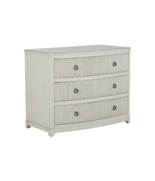 Curved-Front Marble Top Chest