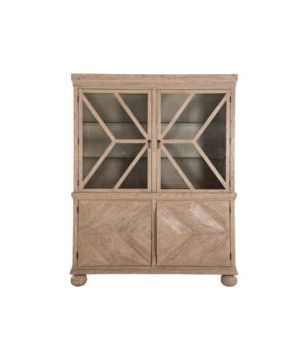 Wood Cabinet with Bun Feet