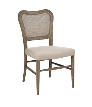 Wood Curved Back Dining Chair