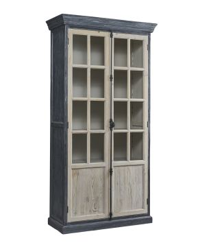 Charcoal & White 2 Door Cabinet