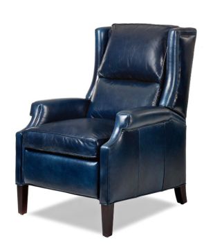 Denim Leather Greyson Recliner