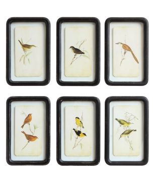 Distressed Wood Frame with Bird