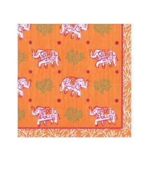 Batik Elephants Orange Cocktail