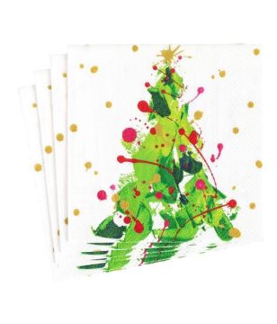 Splatter Tree Cocktail Napkin