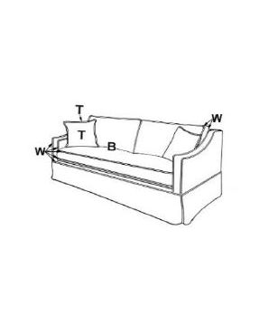Max Natural 2OVER1 Studio Sofa