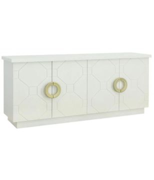 4 Door Marble Credenza