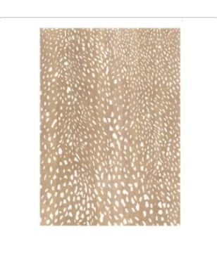 4x6 Tan Animal Print Rug