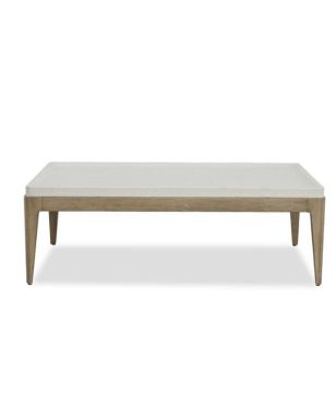 White Linen Coffee Table