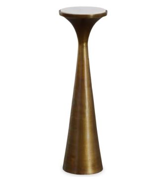 Marble & Brass Drink Table