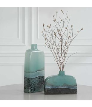 Small Two Tone Glass Vase