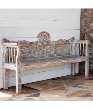 Painted Aged Bench