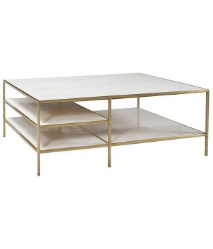 Brass & Marble Coffee Table