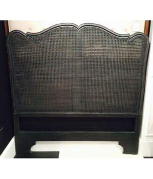 Gold Accent Cane Queen Headboard