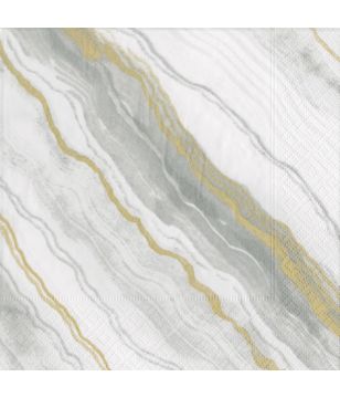 Marble Grey Cocktail Napkins