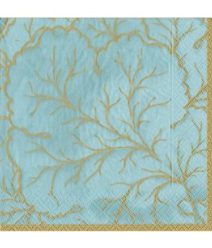 Gilded Majolica Aqua Cocktail