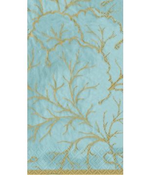 Gilded Majolica Aqua Guest
