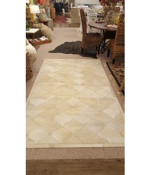 Neutral Patchwork Hide Rug