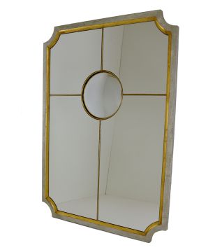 Gold & Silver Leaf Orb Mirror