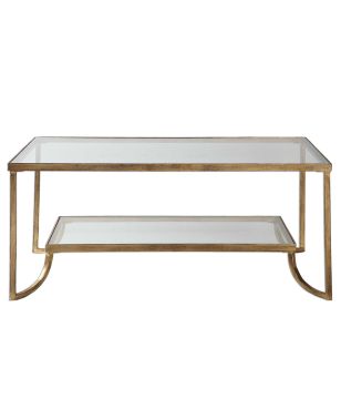 Gold Leaf Iron Coffee Table