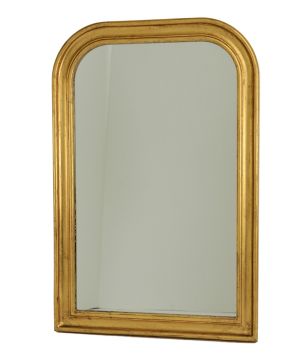 Antiqued Gold Leaf Mirror