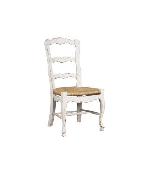 White Ladderback Side Chair