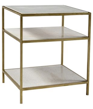 Marble Three Shelf Side Table