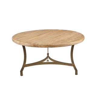 Tripod Base Elm Coffee Table