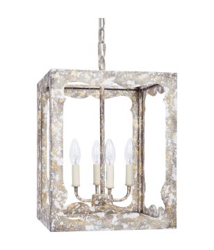 Gray and Gold Aged Lantern