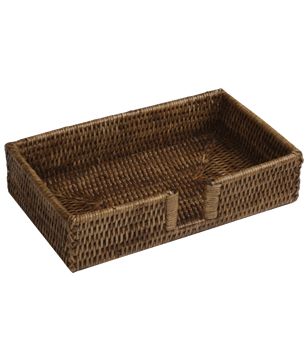 Rattan Guest Towel Holder
