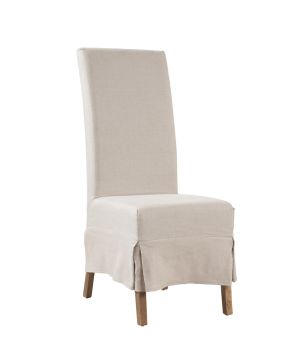Linen Slip Cover Parsons Chair