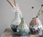 Handwoven Rattan & Clay Vase