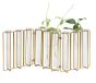 Metal and Glass Bud Vases