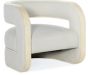 Lacquered Burlap Creamy Chair