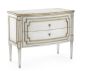 2 Drawer Creamy Gold Nightstand