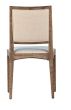 Linen Square Back Dining Chair