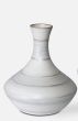 Short Ivory & Blue Vase