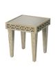 Natural Geometric Side Table