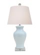 Clouds Blue Porcelain Vase Lamp
