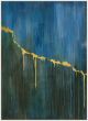 Deep Blue & Gold Abstract