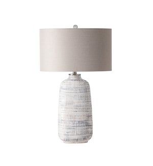 Abstract Plaid Ceramic Lamp