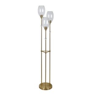 Gold Triple Light Floor Lamp