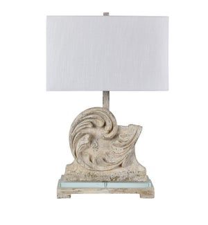 Off White Architectural Lamp