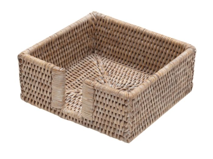 Bleached Rattan Cocktail Holder