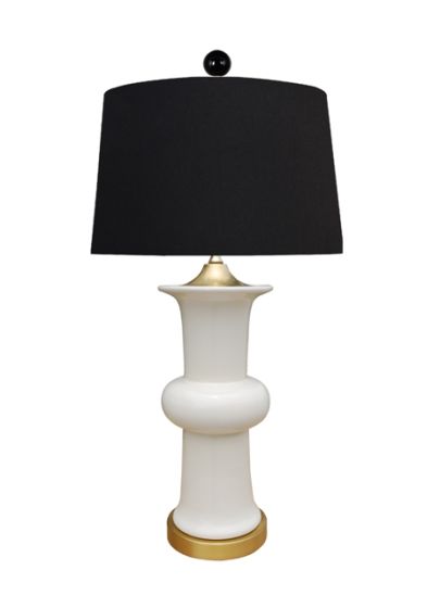 White Lamp with White Shade