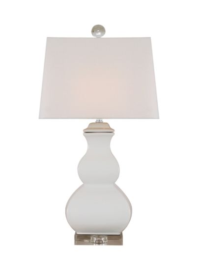White  Square Double Gourd Lamp