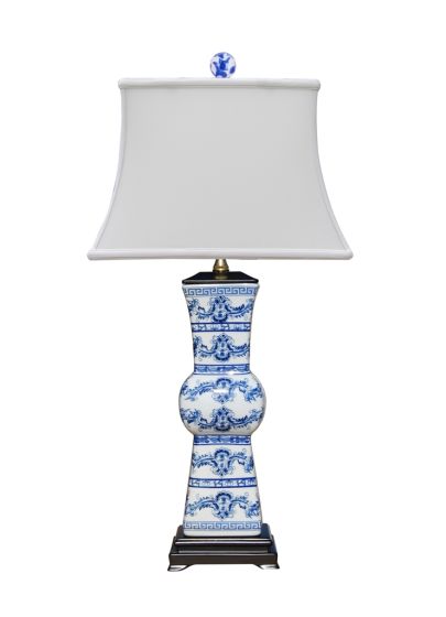 Rectangle Bell Chinoiserie Lamp