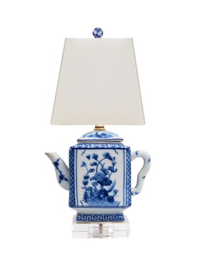 Blue and White Teapot Lamp
