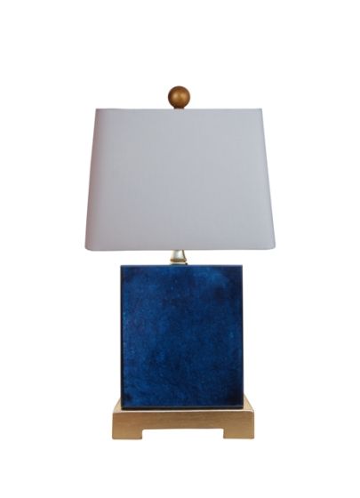 Blue Jade Rectangular Lamp