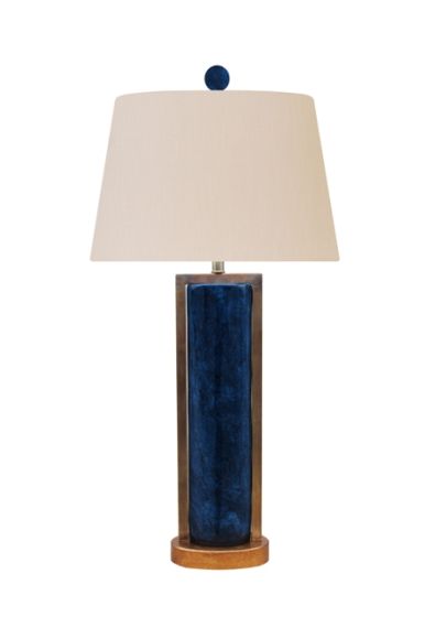 Blue Jade Gold Leaf Lamp