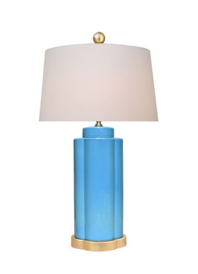 Blue Bell Porcelain Jar Lamp